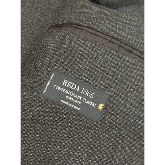 Proper Cloth Summer Sport Coat Men's 56 Tropical Wool Drago Slate Herringbone - Picture 3 of 12